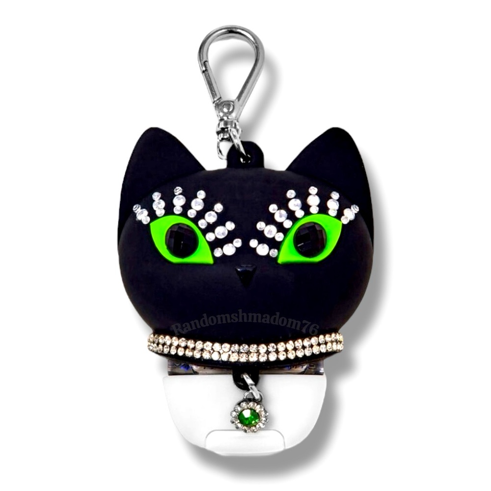 NWOT Bath & Body Works 2024 Halloween Glow in the Dark Glam Cat Pocketbac Holder